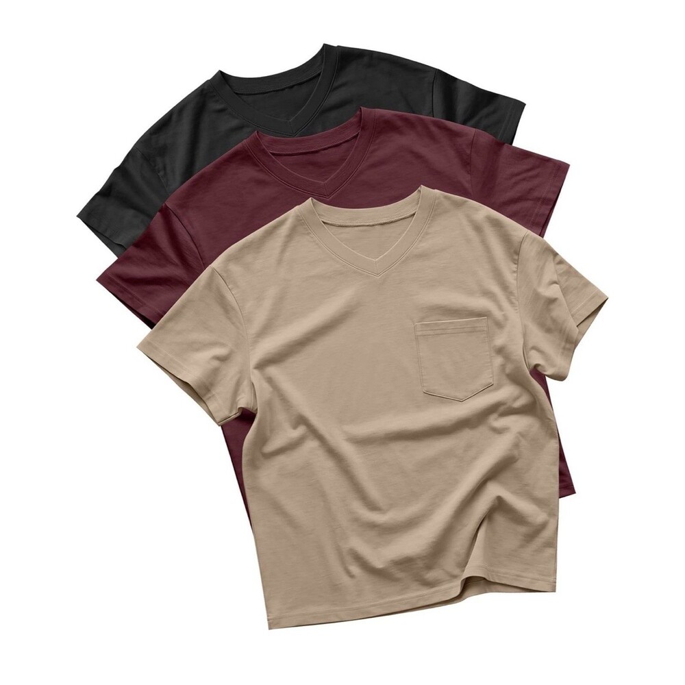 3 Pack Boys Oversized T-Shirts Kids Short Sleeve Pocket Tee Loose Fit 9-10 Y/O